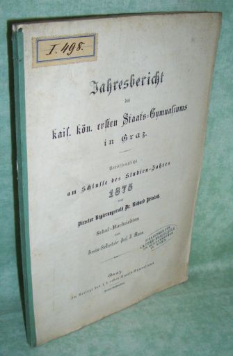 Peinlich, Jahresschrift k.k. Staats-Gym. 1875
