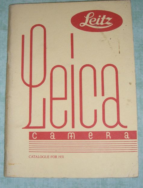 Leica Catalogue 1931